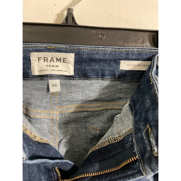 *FRAME DENIM Le Crop Mini Boot Cut Crop Jeans size 33 - Picture 6 of 14